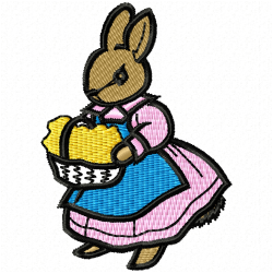 Rabbits Embroidery Design 3 Rabbits Embroidery Design 3
